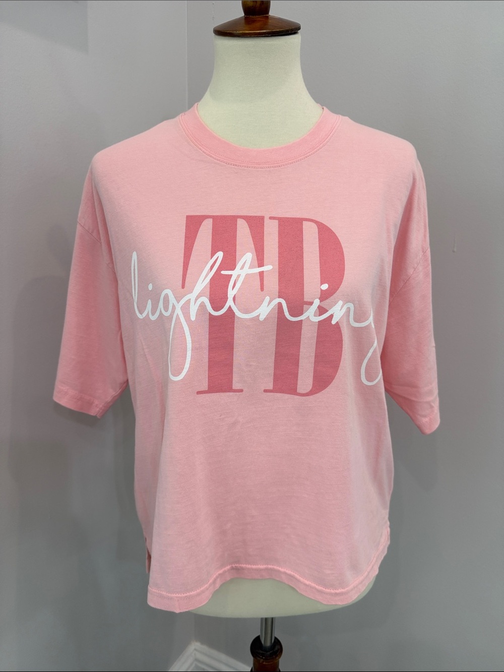 Pressbox Pink 'TB Lightnin' Graphic Tee